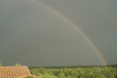 Arco iris sobre la vega