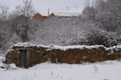 Huertos nevados (Fotografía de Mª  Jesús García)