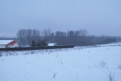 Paisaje de maire nevado