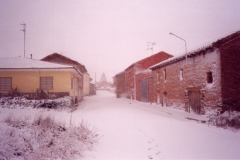 Nevando con ventisca